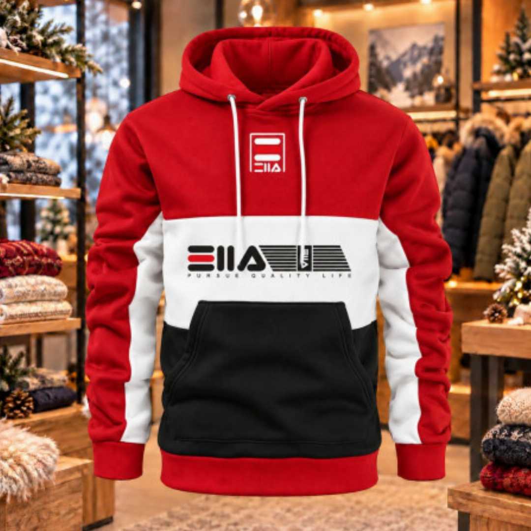 Winter,Hoodies,For,Men,(Red,-,Balck,color)