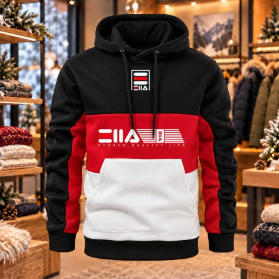 Winter,Hoodies,For,Men,(Red,-,Balck,color)