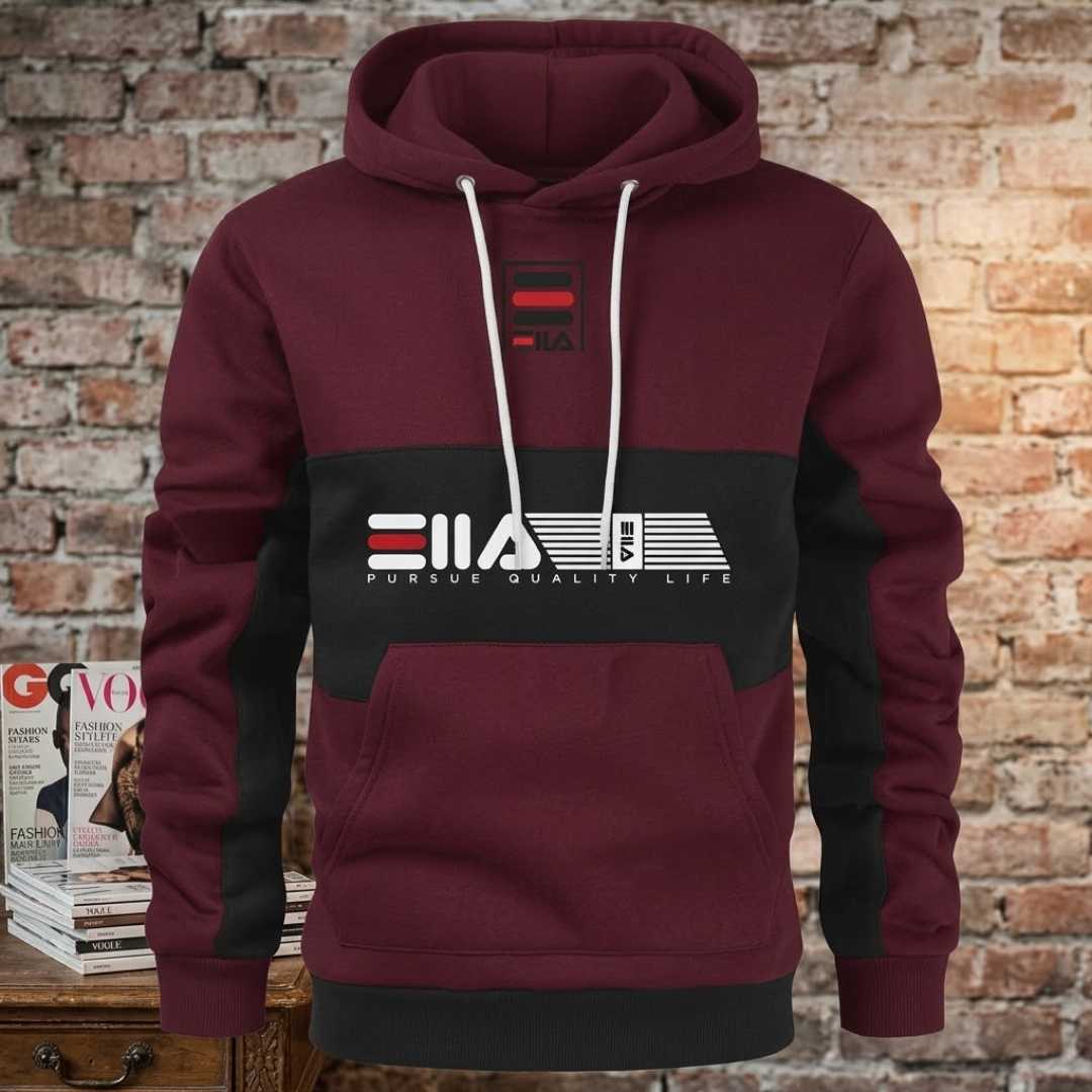 Winter,Hoodies,For,Men,(Red,-,Balck,color)